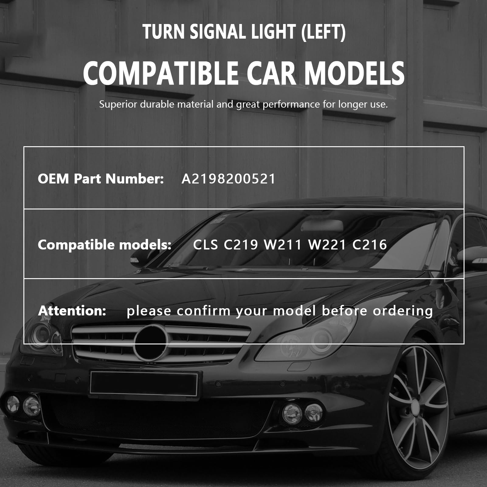 Seitliche Blinkleuchte Blinker LP-5278 Für Mercedes CLS C219 E-Klasse W211 – A2198200521