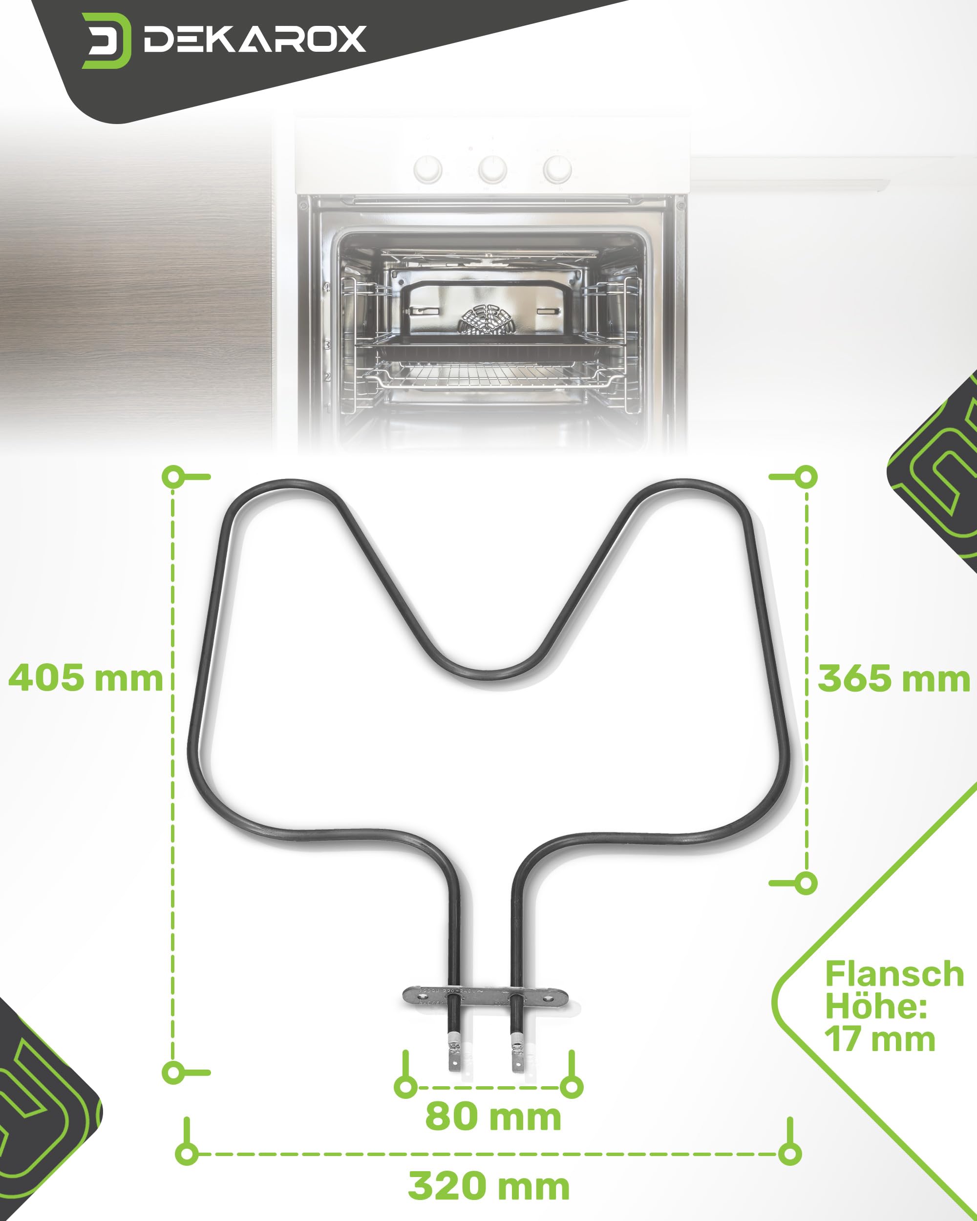 Unterhitze Heizelement 1000W 220/240V für AEG Electrolux Juno Zanussi Zanker 357063501/5 3570635015 für Backofen Herd