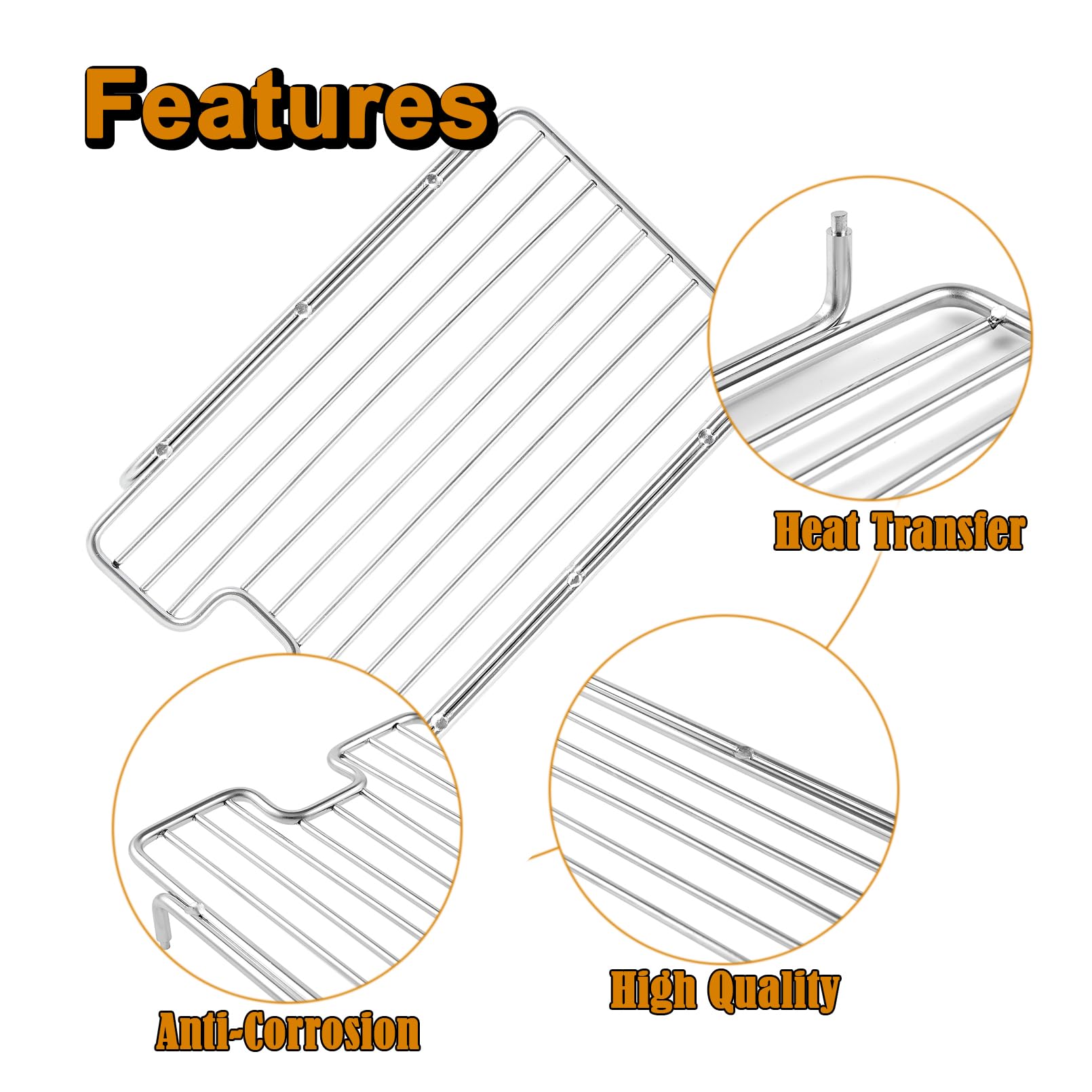 S83012 Infrared Side Burner Grid Replacement for Napoleon Grill Parts Prestige 500 665 LEX 485 Rogue SE 425 Prestige Pro 500 665 LEX485 LEX485RSIBNSS-A P500RSIBPSS-3 PRO500RSIBPSS-3 RSIB Gril product thumbnail 8