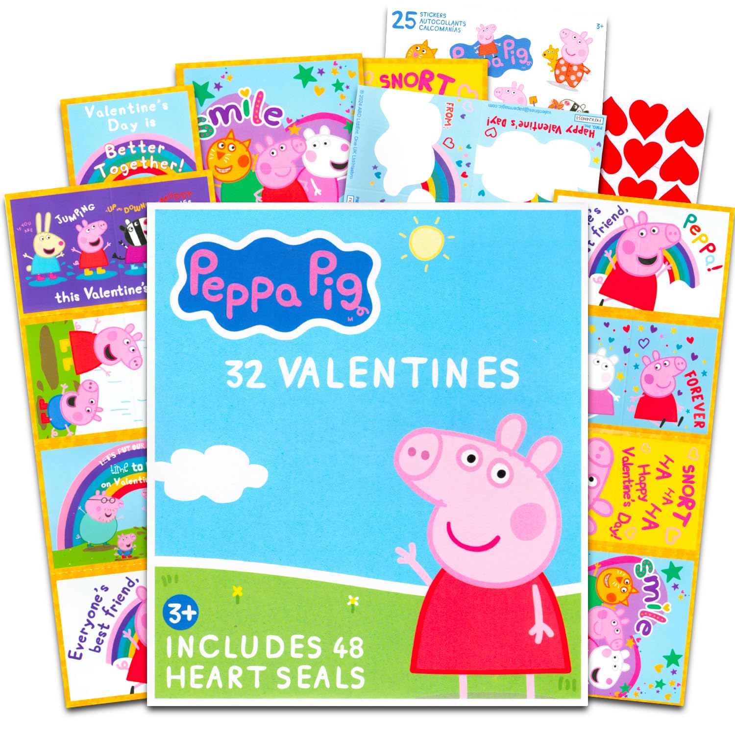 Snapklik.com : Peppa Pig Classroom Valentines Cards For Boys And Girls ...