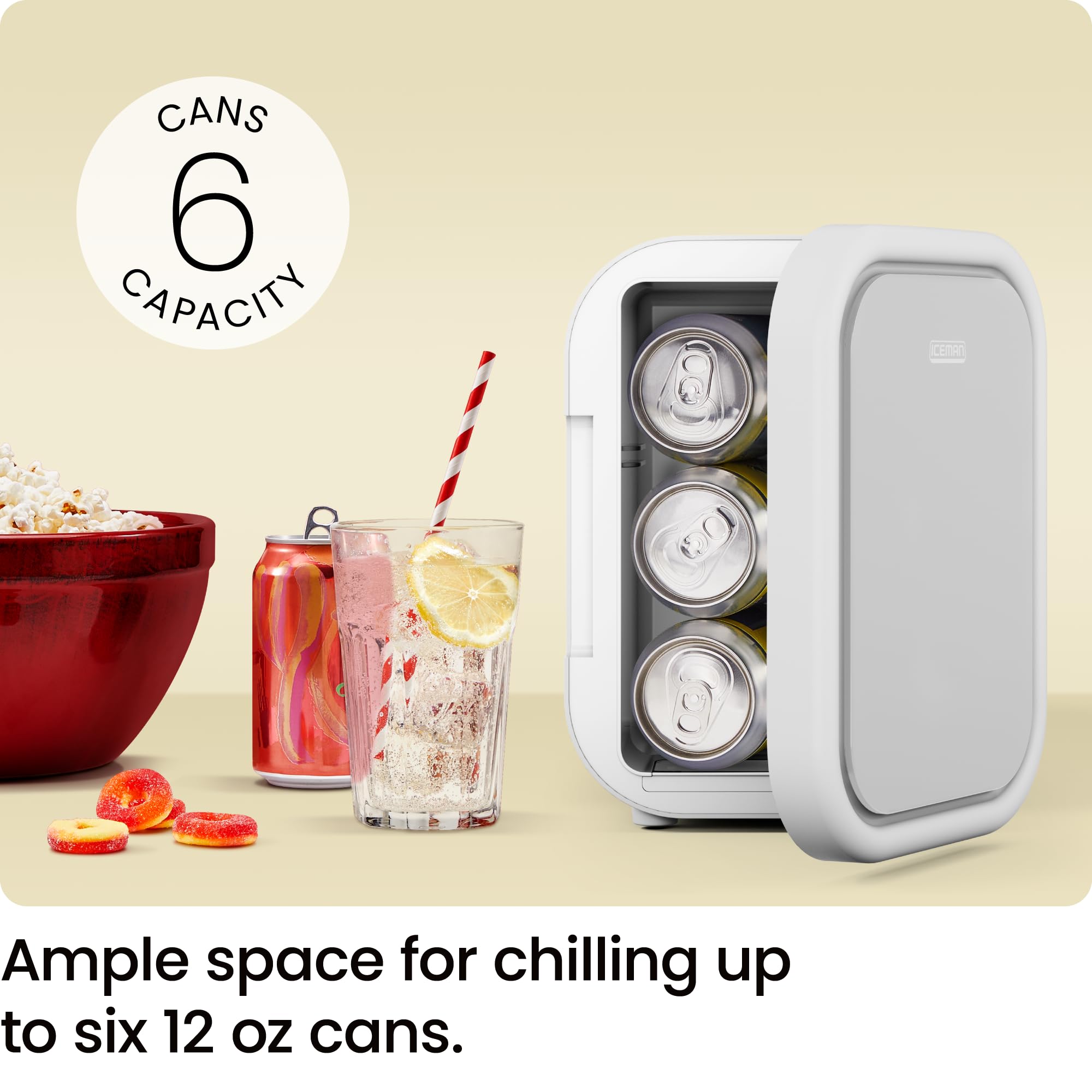 Amazon.com: Iceman Portable Mini Fridge – Fits 6 x 12 oz