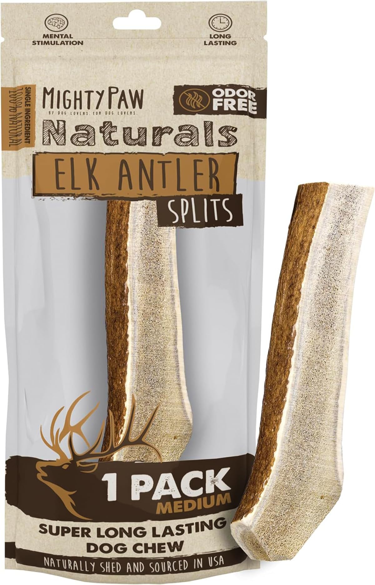 Mighty Paw Split Elk Antler