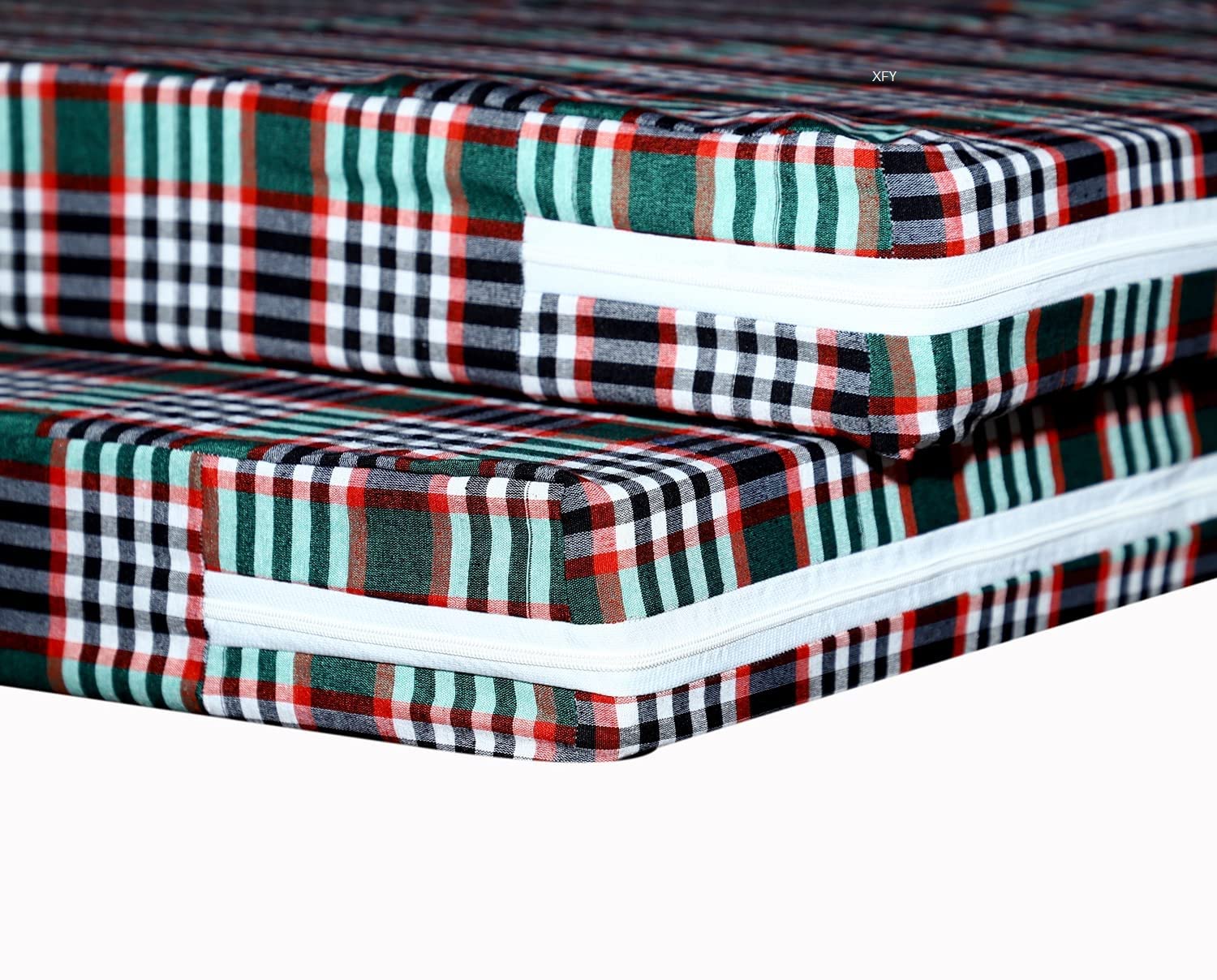 XFY Cotton Mattress Cover for Double Bed with Zip/Chain 78x36x5, Set of 2 Multicolour, King Size Mattress Cover (B09SXT5SBJ) Amazon Price History, Amazon Price Tracker