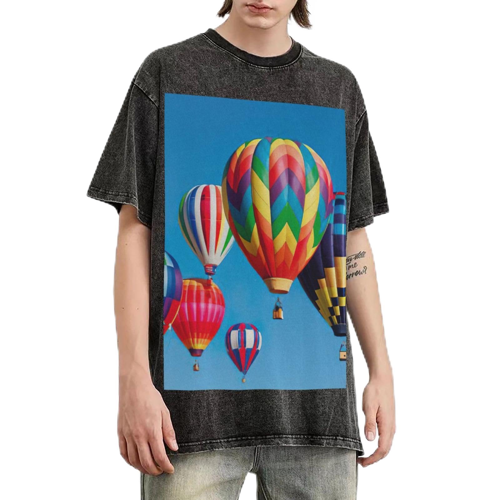 T-shirt ample homme en coton pour masquer les formes avec style rétro vintage - 8