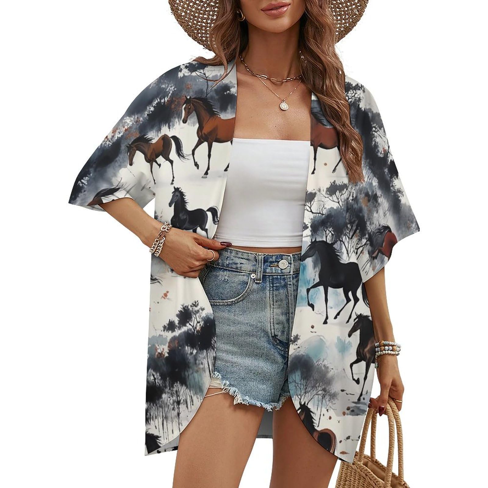 Women's Long Cardigan Sun Protection for Dresses Tops Lightweight