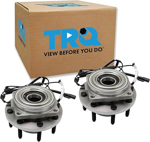 Miniatura 199 de TRQ Par de conjunto de cubo de cojinete de rueda delantera izquierda derecha, 2 piezas compatible con Lexus GX460 2003-2009 GX470 2003-2023 Toyota