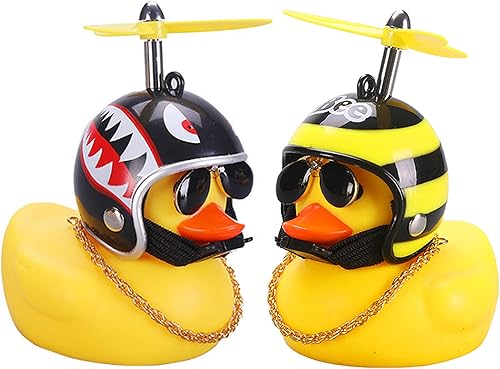 Miniatura 1 de wonuu - Adornos de goma para coche, diseño de pato, color amarillo