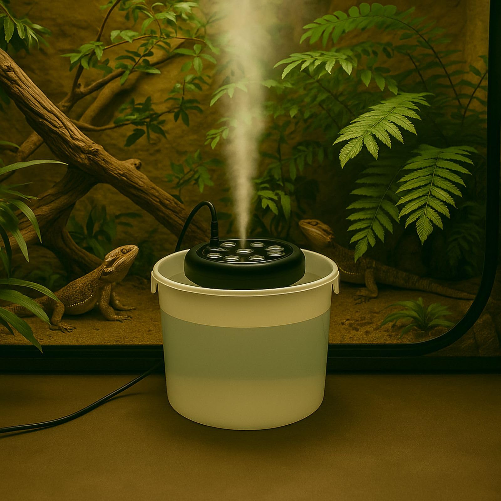 Weedness Luftbefeuchter Fog Machine 500 ml/h 1 Membrane - Nebler Ultraschall-Befeuchter Grow Anbau Wohnung Vernebler Verdampfer