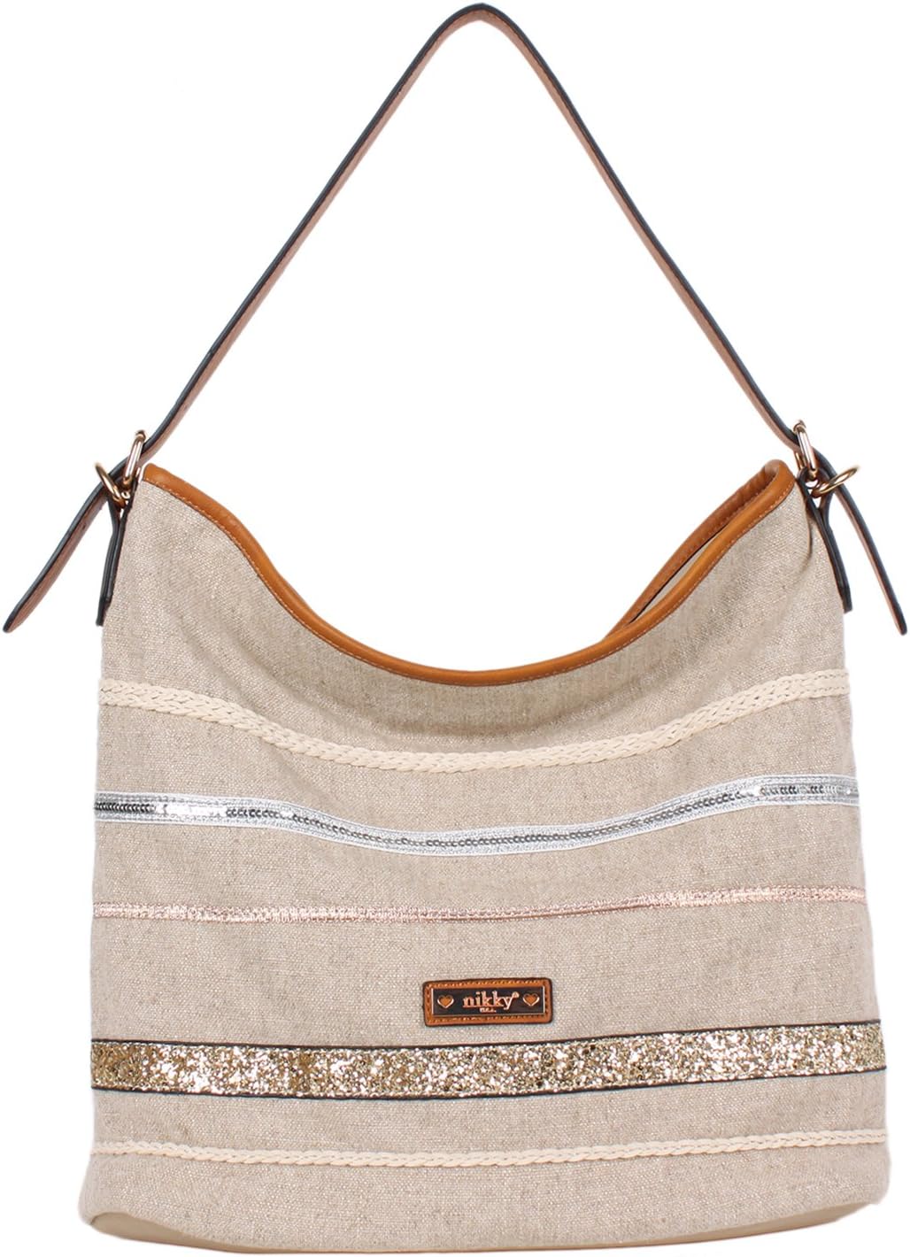 Eco Friendly Inspired Design [Beige] Spacious Hobo Bag for Women