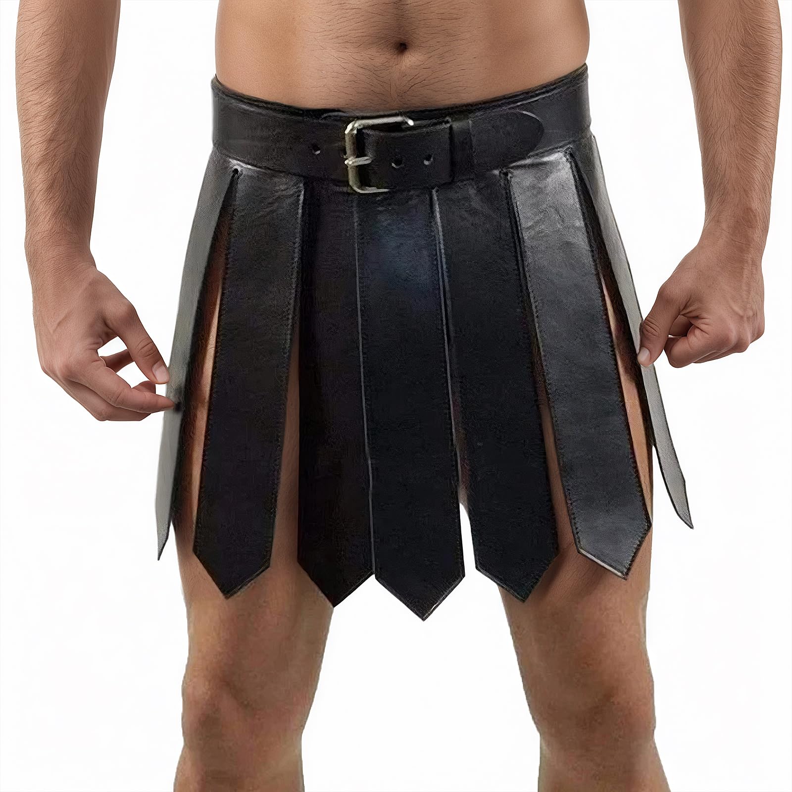 TINAYAUE Men's Medieval Spartan Warrior Skirt - Image 3