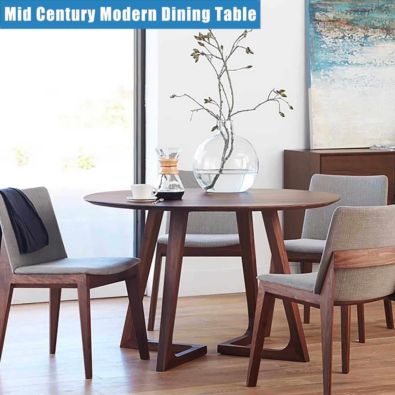 Amazon.com - Mid Century Modern Dining Table,Farmhouse Round