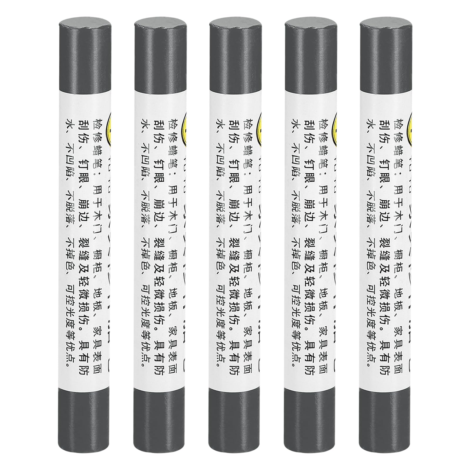 Kit Riparazione Graffi Legno - 5 Bastoncini Di Cera Per Mobili, Pavimenti, Porte | Colore Nero Caffè