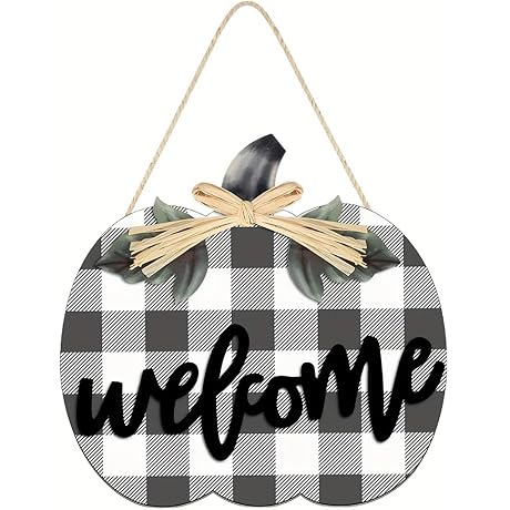 Fall Thanksgiving Welcome Door Sign: A Harvest Haven for Your Porch
