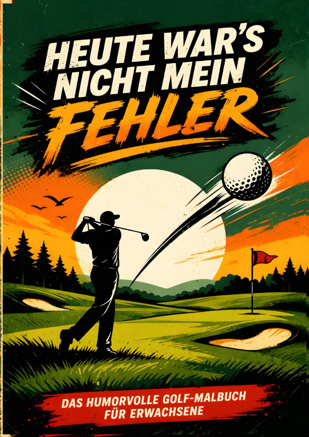 Heute war’s nicht mein Fehler: Das humorvolle Golf-Malbuch für Erwachsene mit frechen Sprüchen, verrückten Spielszenen und jeder Menge Ausreden