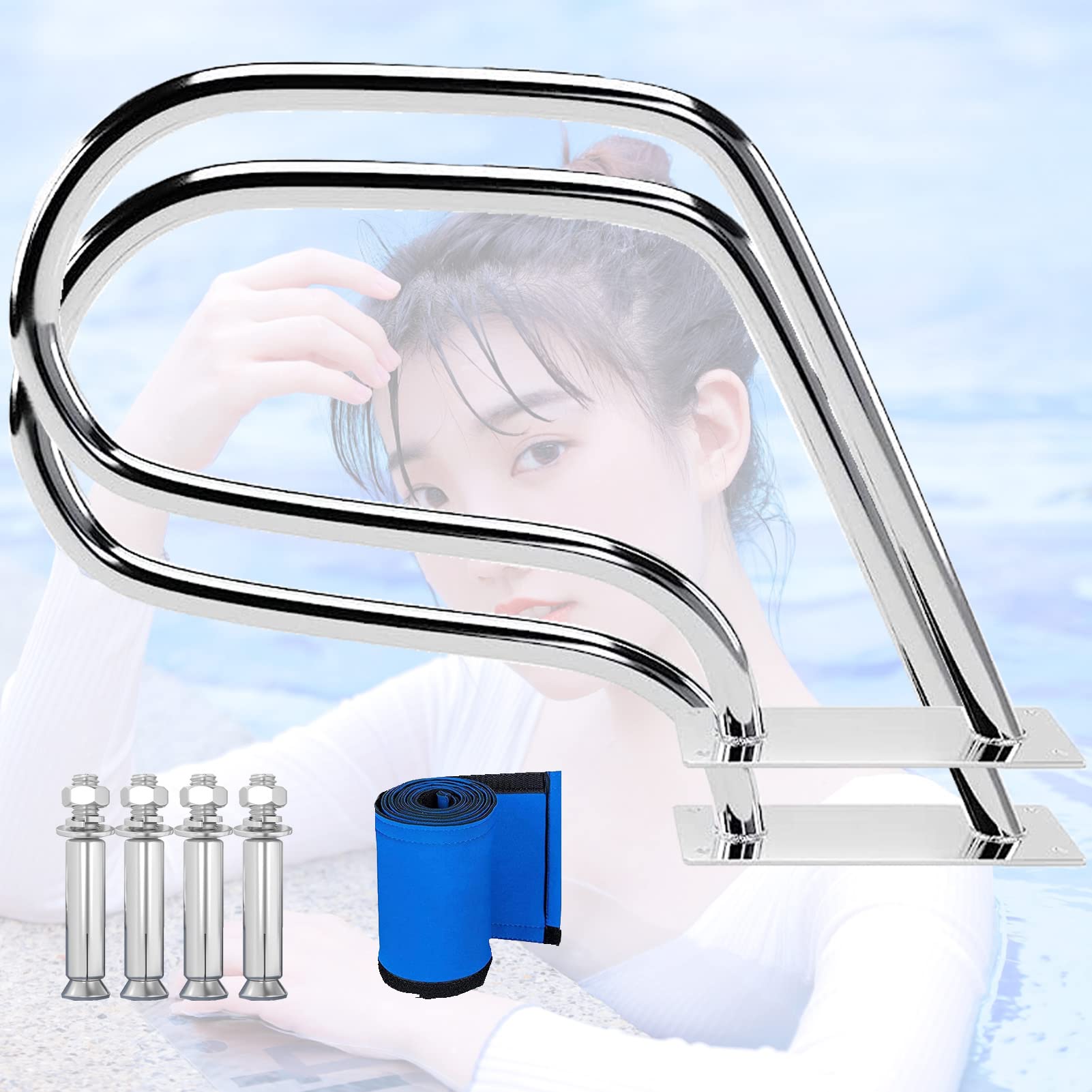 Sdgeryeeg One Color Handrail， Pool Handrail, Swimming, Handrail/1Pack