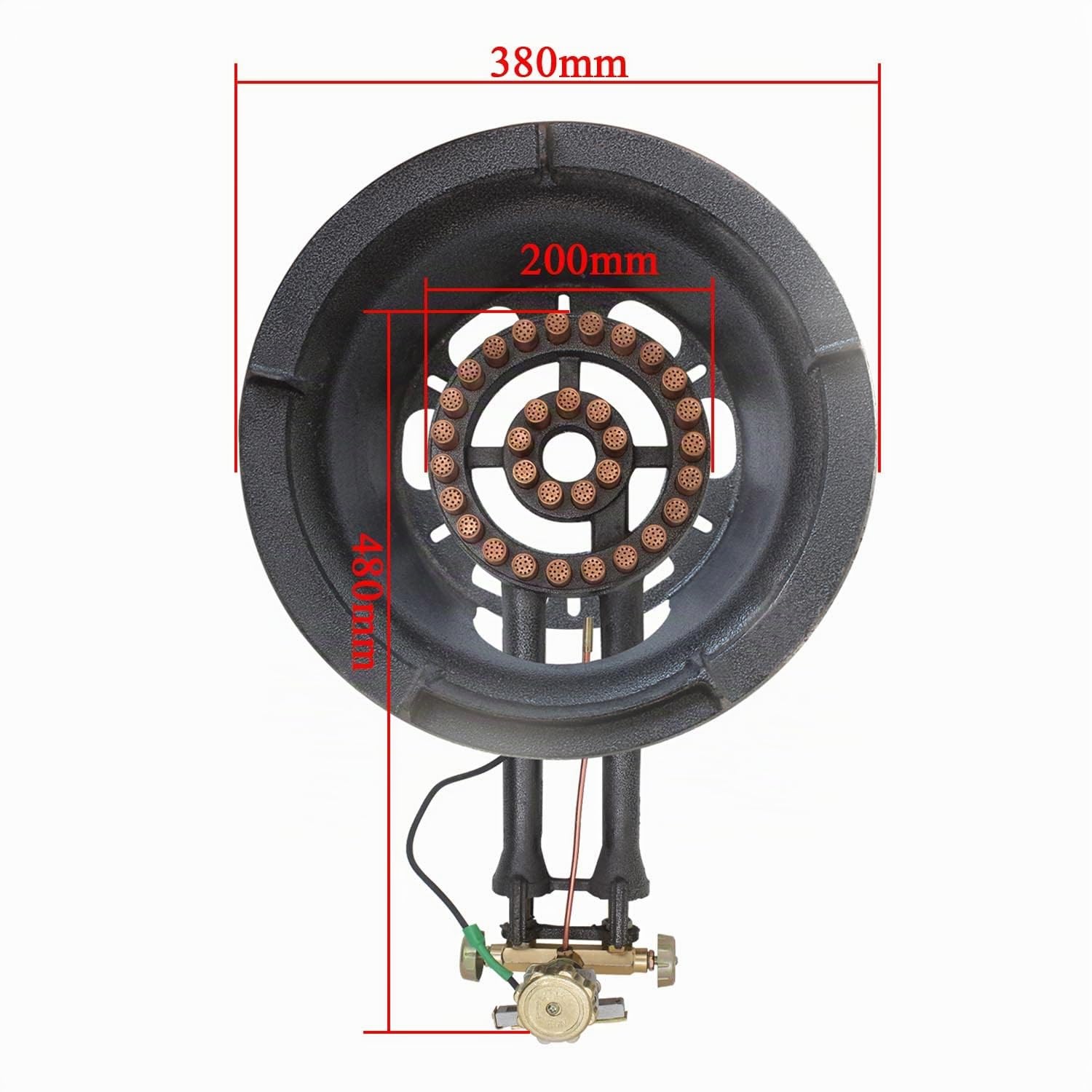 Rechaud gaz fonte bruleur fonte barbecue avec injecteur gpl propane cuisinière à gaz camping professionnel jardin butane