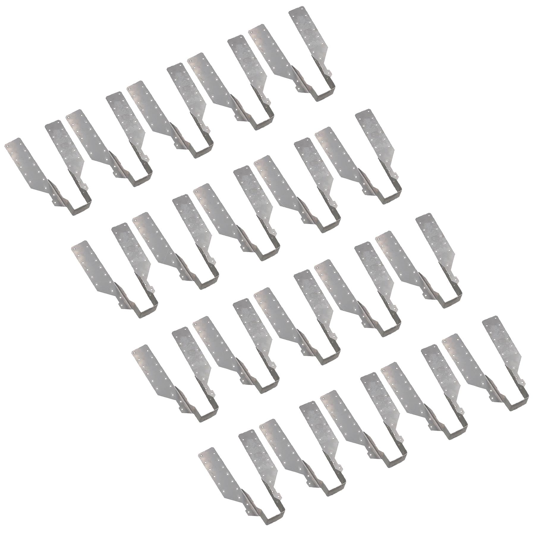 Stainless Steel Hanger Wood Joist Support Fixings Loft Beam Holder 47mm 20pc