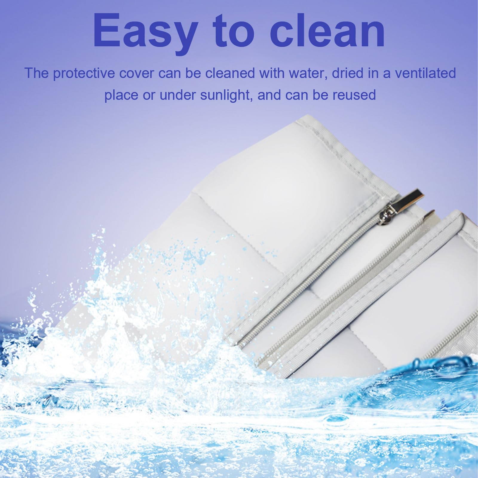 150 x 55 cm - Tuyau d'évacuation d'air - Accessoire pour climatisation portable - Housse de protection pour climatisation - Housse de protection pour climatisation et 5,9" (Style de fermeture éclair)