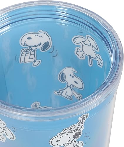 Miniatura 4 de Peanuts Juego de vasos de doble pared con tapa y pajitas para aniversario 70 de 70 años