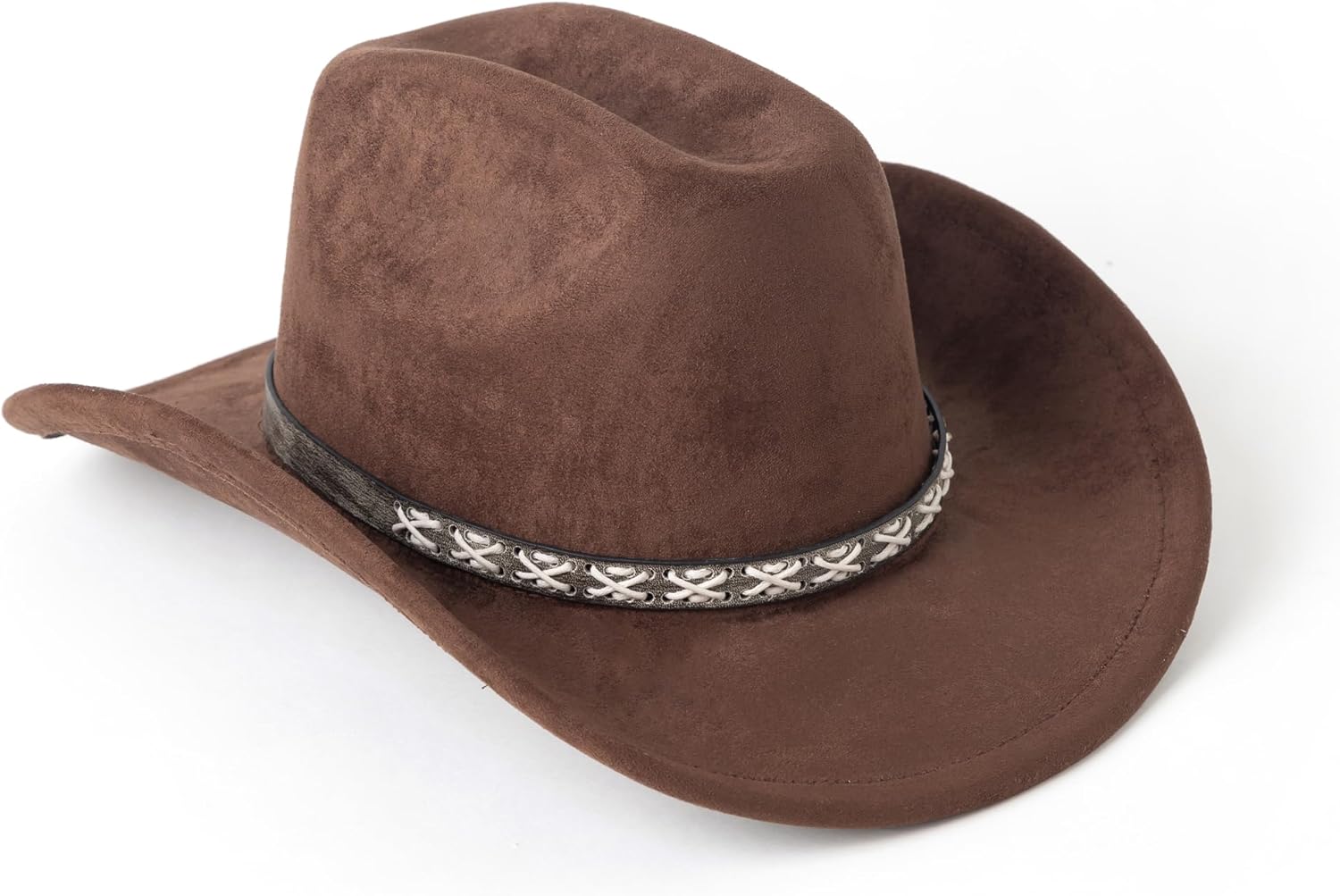 Suede Cowboy Hat Western Wide Brim Womens Hats Cowgirl Hats - Image 2
