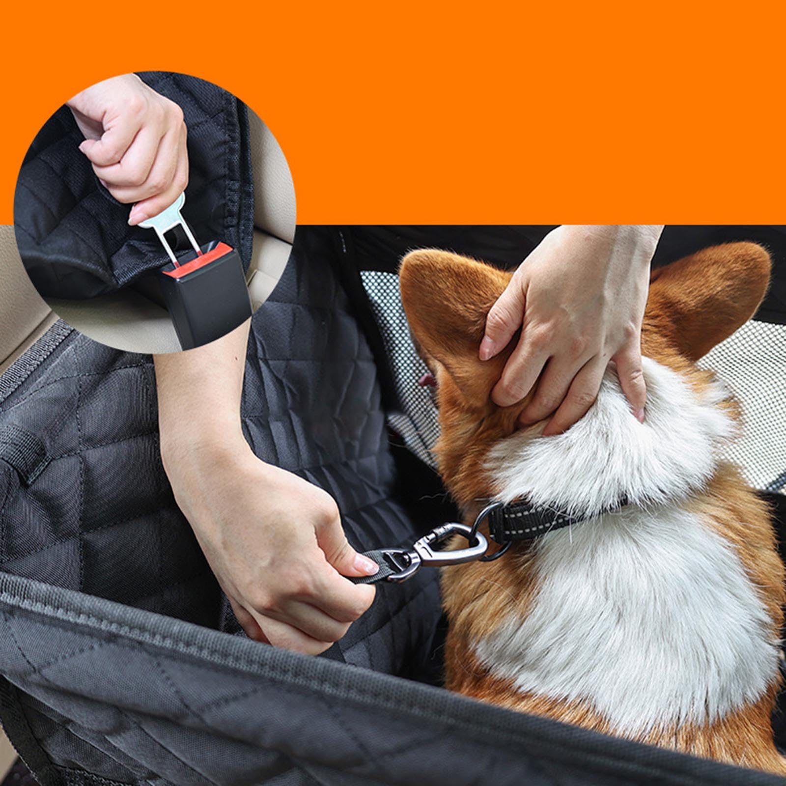Cama portátil para perros, asiento de seguridad para mascotas, asiento de transporte para mascotas, sofá suave, gran espacio, gatos, cojines, cesta protectora, asiento de coche para mascotas