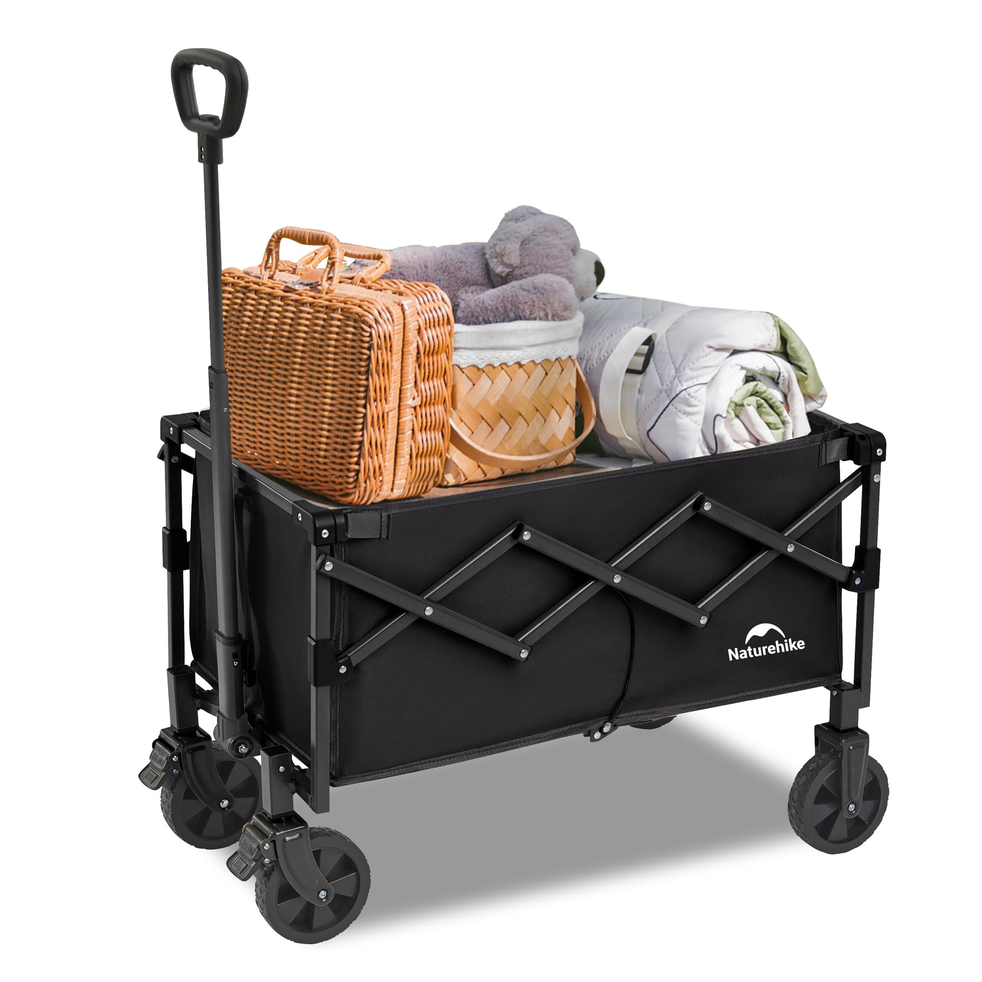 Naturehike Bollerwagen Faltbar mit Bremsen Alle Gelände 70L