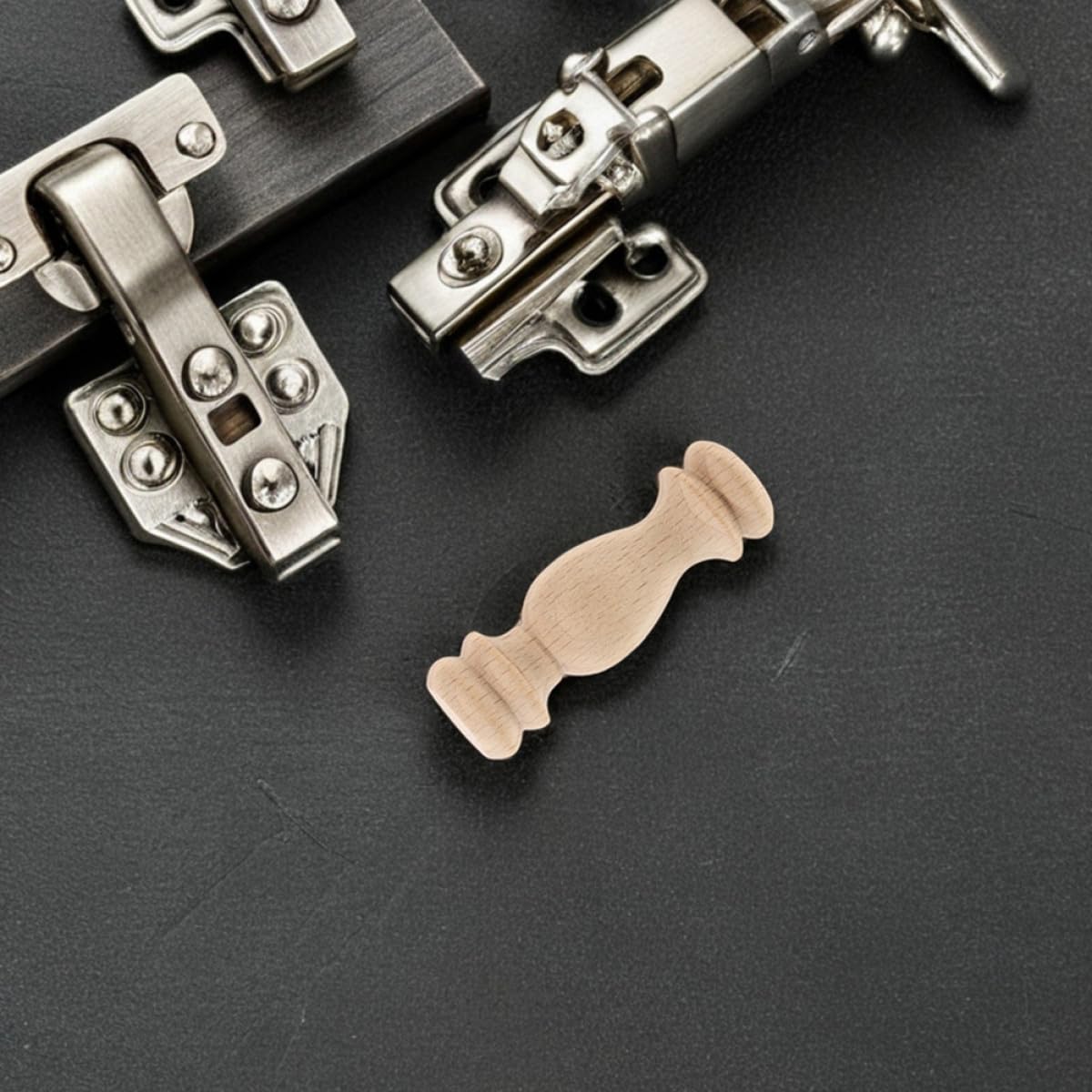 Generisch Massivholz Römische Säulenendstücke 12 Stück Beige 6 X 1,8cm für Treppengeländer und Möbel Selbstgemacht Bastelprojekte und Innenraumdekoration
