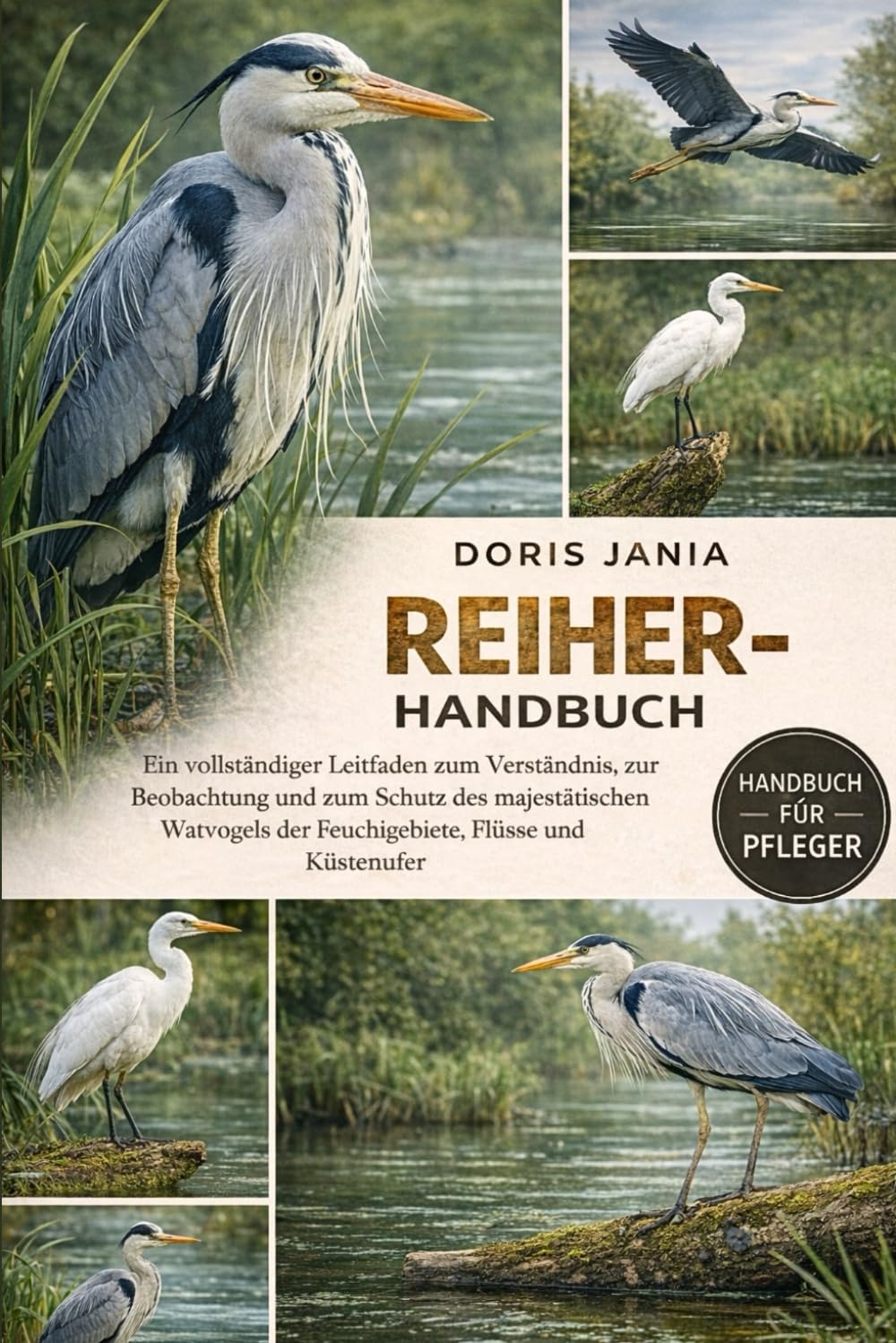 REIHER-HANDBUCH: Ein vollständiger Leitfaden zum Verständnis, zur Beobachtung und zum Schutz des majestätischen Watvogels der Feuchtgebiete, Flüsse und Küstenufer