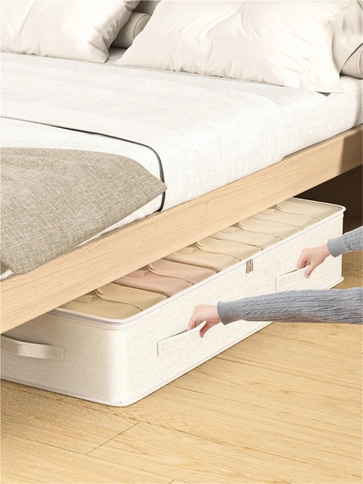 Organizzatore Di Scarpe Sotto Il Letto Scatola portascarpe sotto il letto, borsa for riporre gli indumenti, adatta for riporre lo spazio vuoto sotto il letto di casa Per Risparmiare Spazio(S)