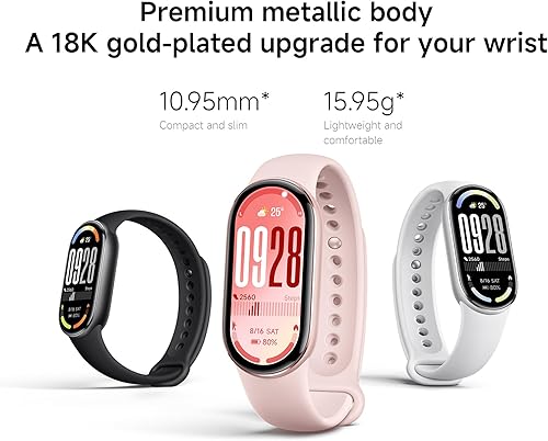Miniatura 2 de XIAOMI Mi Smart Watch Band 10, 5ATM, impermeable, rastreador de pasos de fitness, reloj inteligente digital, correa de salud para hombres y mujeres,