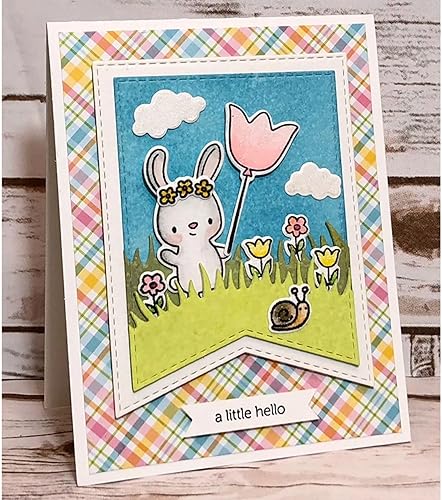 Miniatura 6 de Juego de sellos y troqueles de Happy Day para hacer tarjetas, sellos transparentes y troqueles de corte de metal para álbumes de recortes