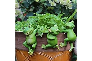 Cute Frog Figurine Hanging Animal Statue Set
