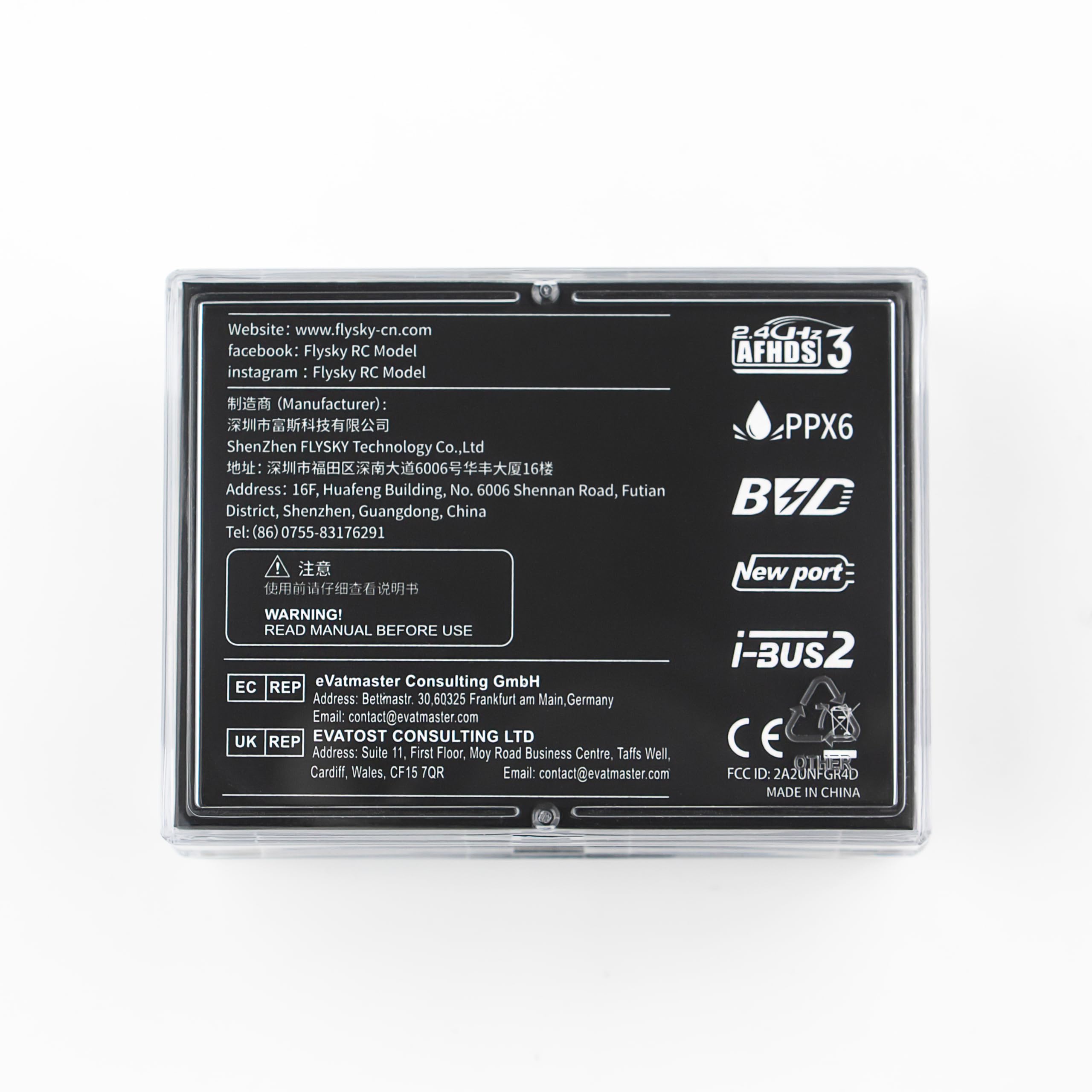 Flysky FGr4D 4CH 2.4GHz AFHDS3 Antenne intégrée Récepteur étanche pour voiture RC bateau