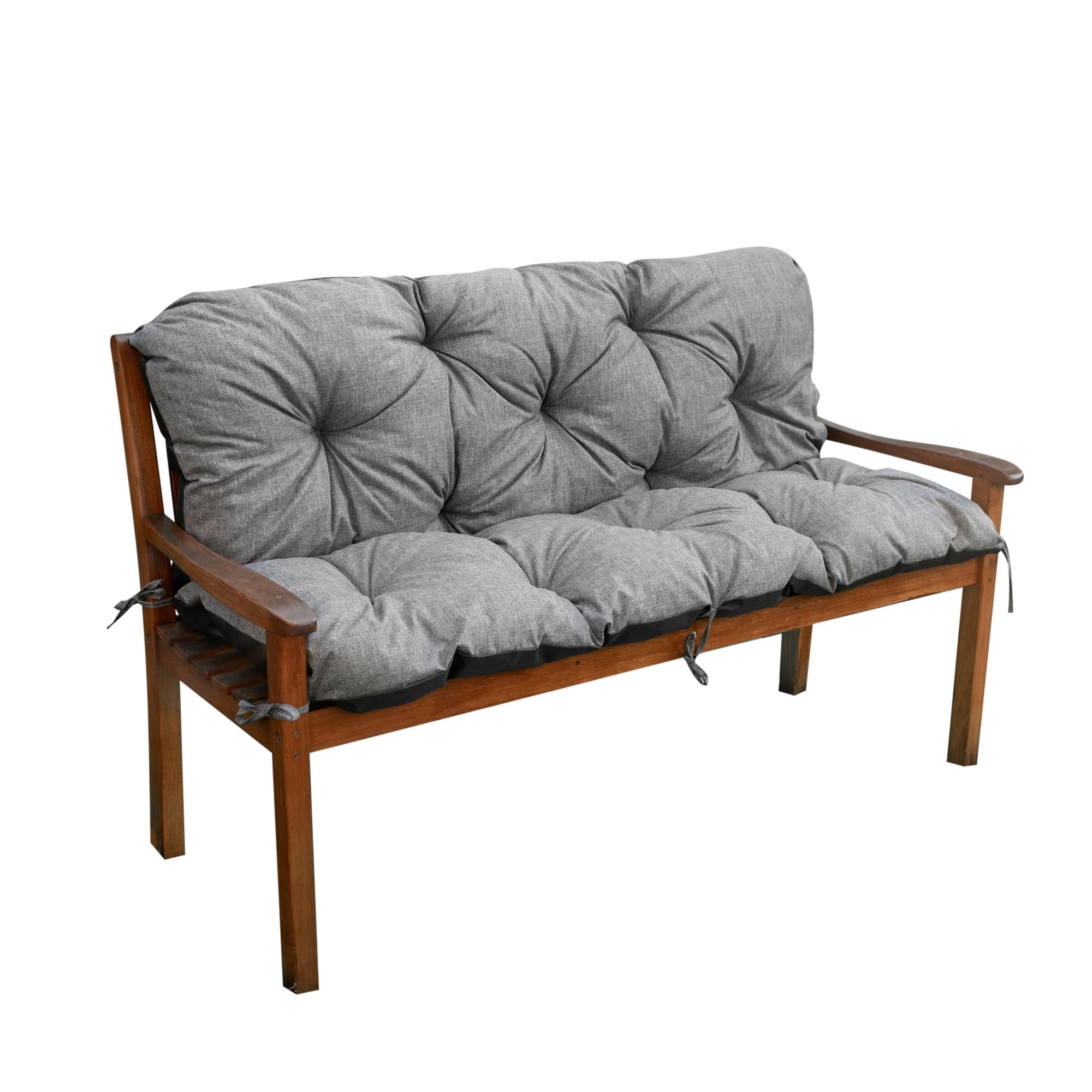 Coussin pour Un Banc de Jardin, Coussin pour Un balançoire de Jardin, Un siége, Un Dossier V2 120x60x50 Gris