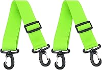 Vista 1 de PATIKIL 2 correas ajustables para botas de esquí, para patinaje sobre ruedas, botas de esquí, patines de hielo, color verde claro