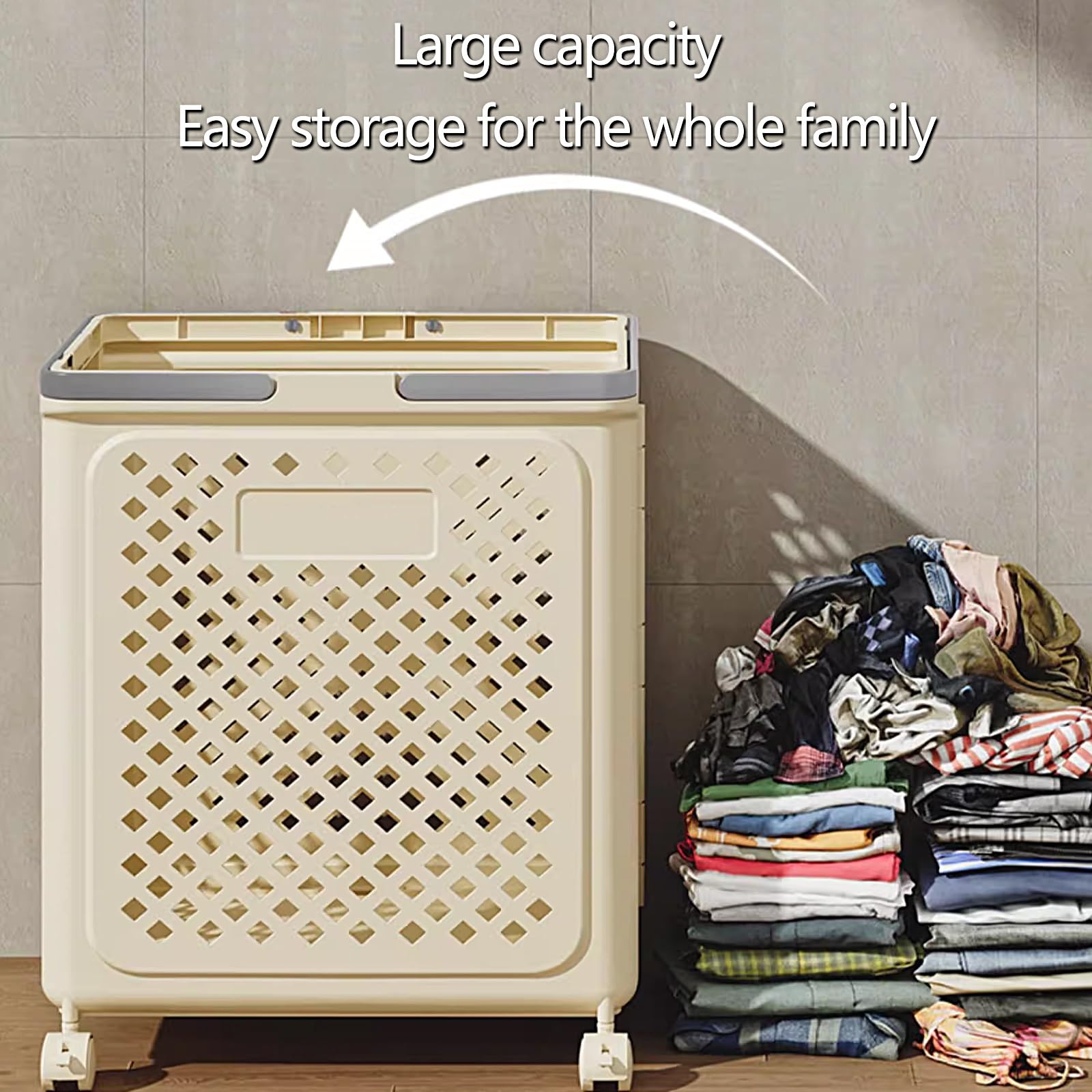 Cesta Panni Sporchi IEGrow Portabiancheria Salvaspazio