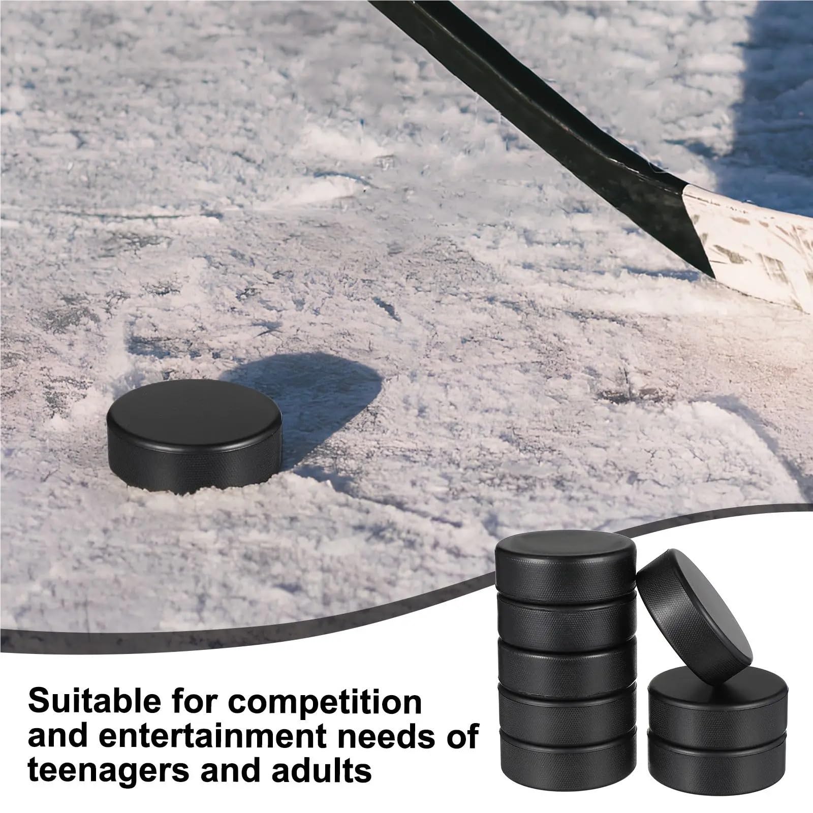 Balles en Mousse de Hockey sur Glace, 24 pièces, Jeu d'intérieur, entraînement, Terrain Sport Vrac, rondelles Rue, Jeux Plein air, Pratique pour EntraîNement Et EntraîNement Classique