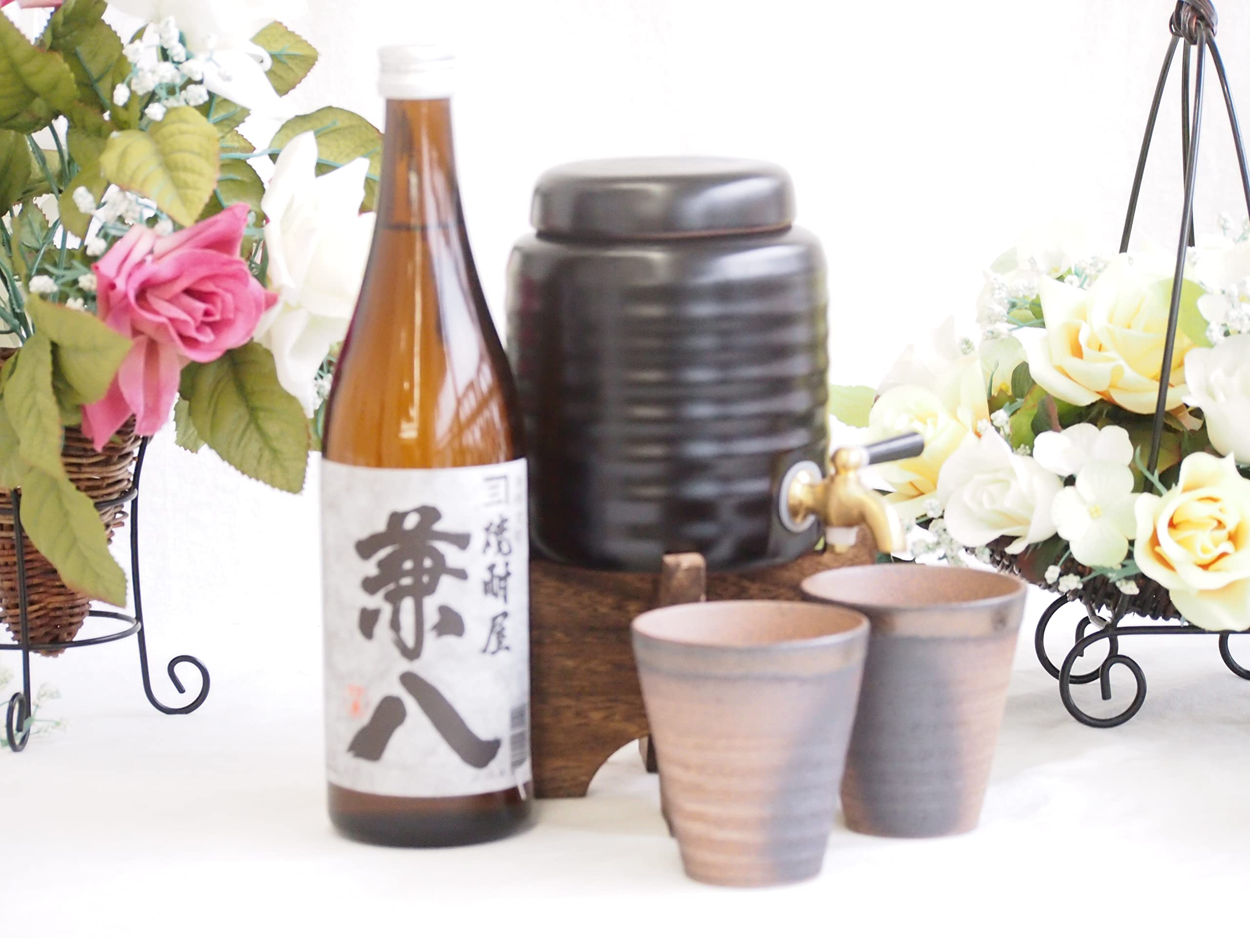 織部　焼酎サーバー 楽天市場】信楽焼 焼酎サーバー 金彩釉 2.2L 陶製サーバー