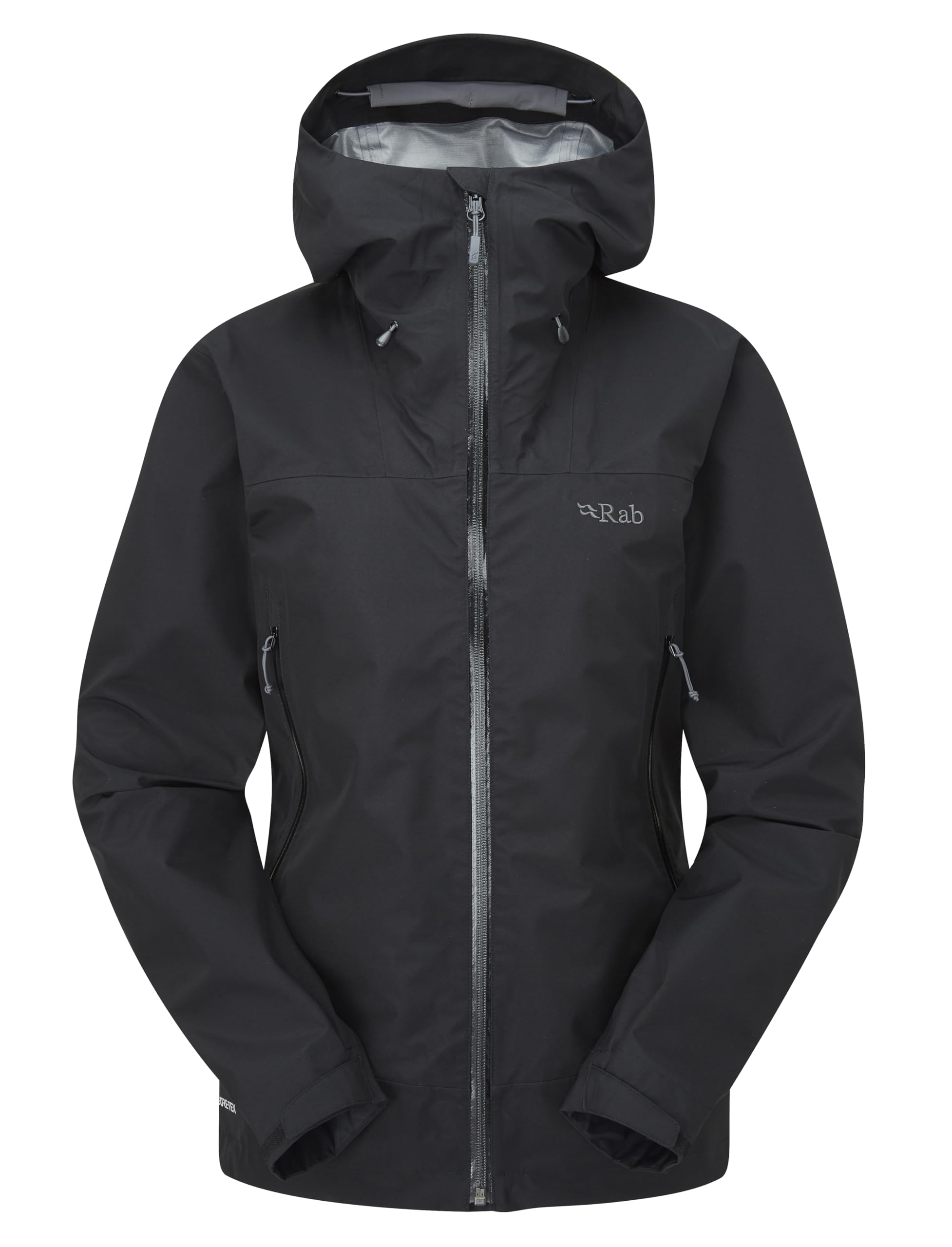Rab Women's Black Namche Gore-Tex Jacket - Gtx Waterproof Breathable Rain Shell For Hiking & Everyday Outdoor Use - Small