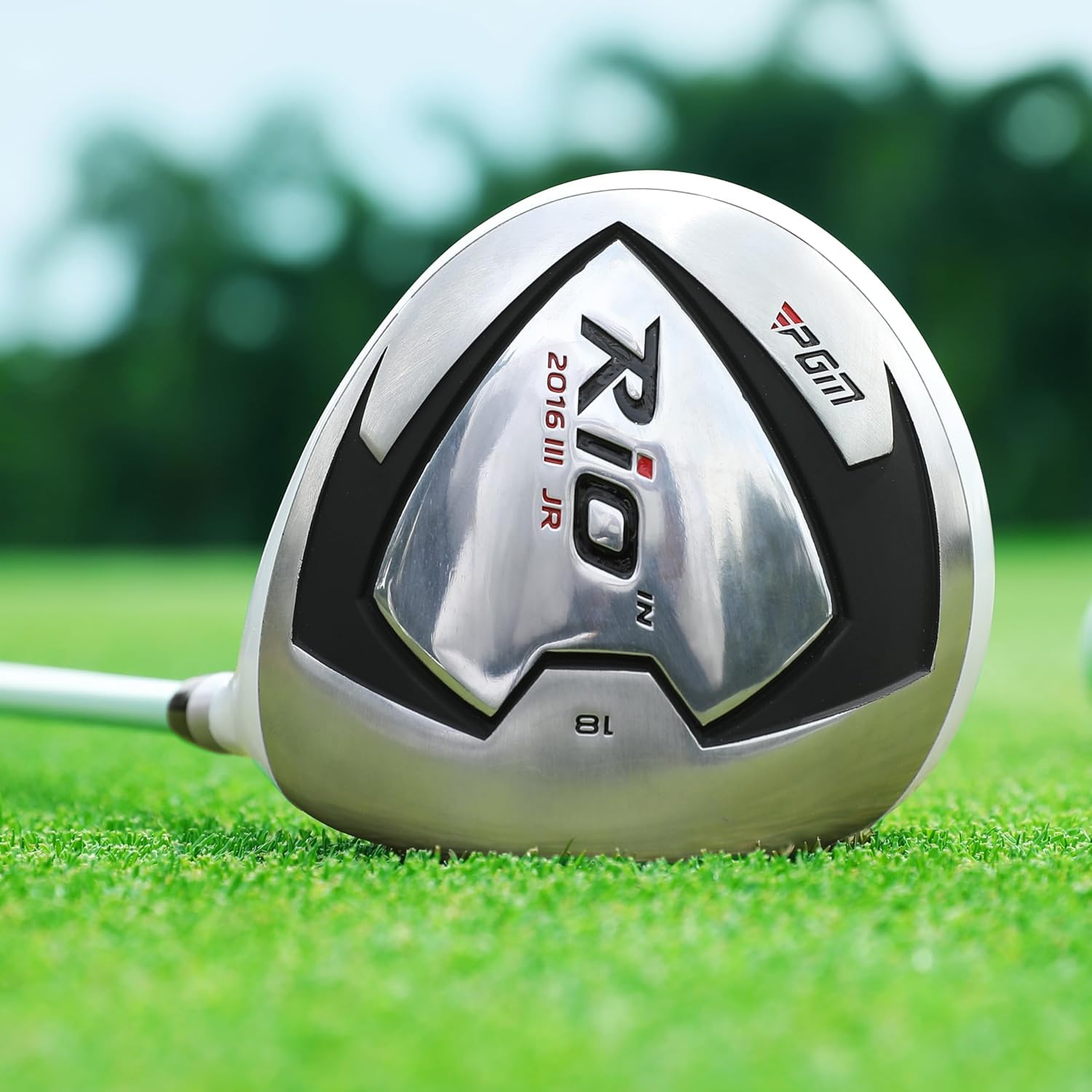 PGM Club de golf junior, juego completo de palos de golf Rio para diestros para niños de 6 a 8 años, 4 piezas de palos de golf juveniles con bolsa de soporte para niños y niñas, color negro