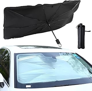 HIWIND Araba Ön Cam Güneşliği Yüksek Kaliteli Araba Şemsiyesi Güneşlik UV Blok 