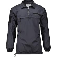 MILITAR Men's Windshirt Tacgear Packable Nylon anorak 1/4 zip lightweight ripstop