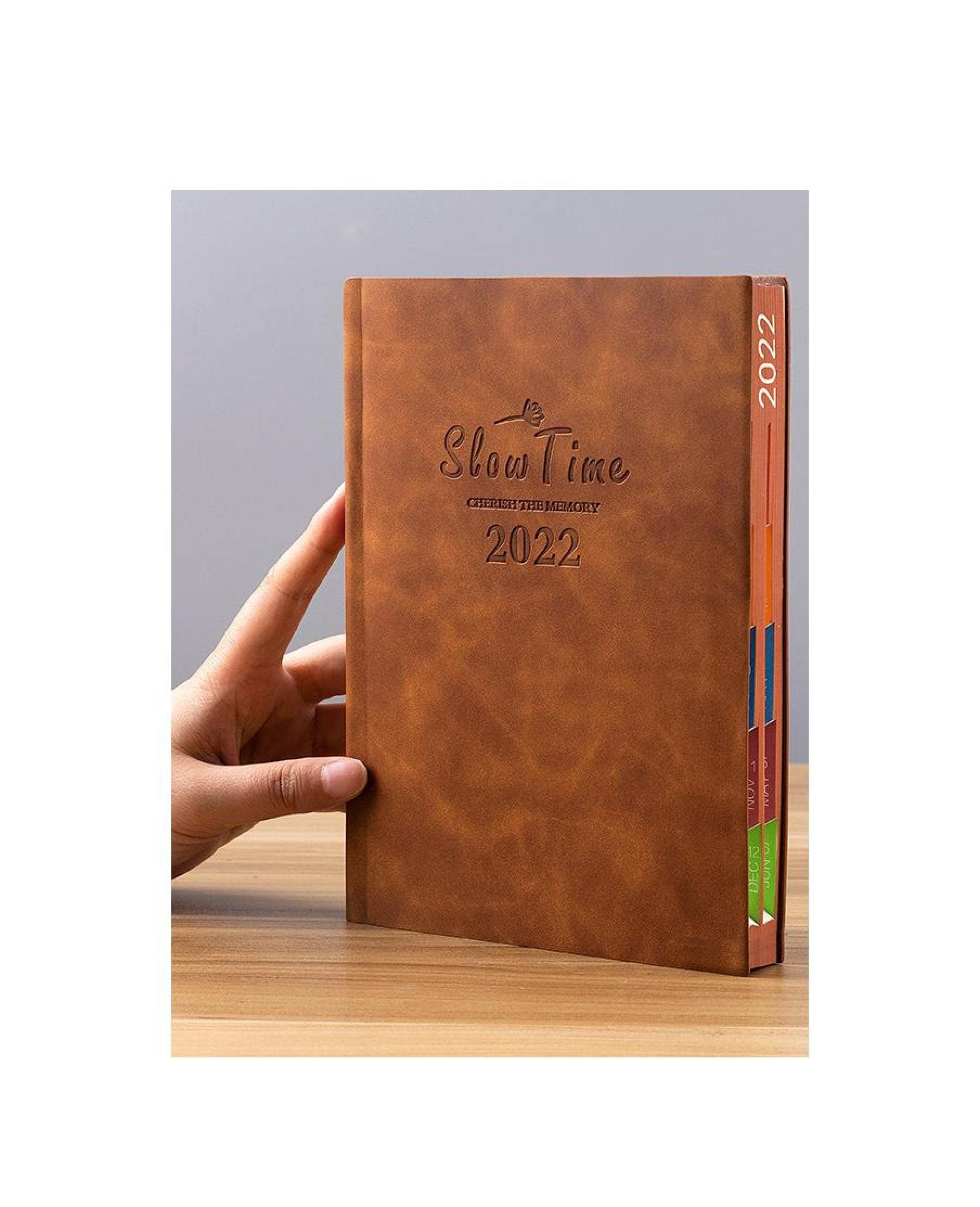 pianificatore di Vita A5 200 Fogli A Colori Notebook Blocco Note Planner 2022 Giornale Ufficiale Settimanale Mese Anno Planner Notbook Forniture Scolastiche per Ufficio Agenda settimanale