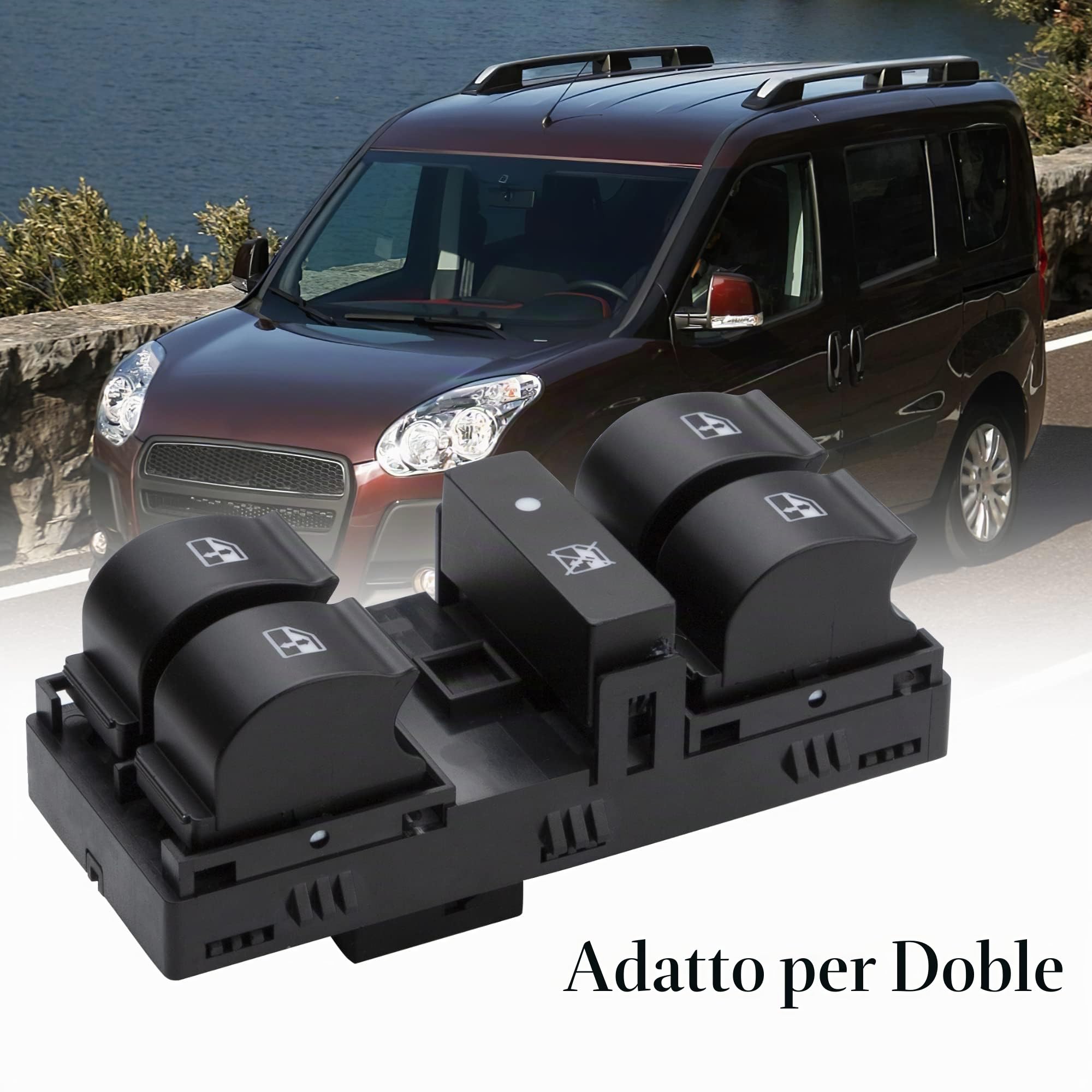 KASturbo Power interruttore alzacristalli elettrico per Fiat Doblo 2010-2022 73549868600
