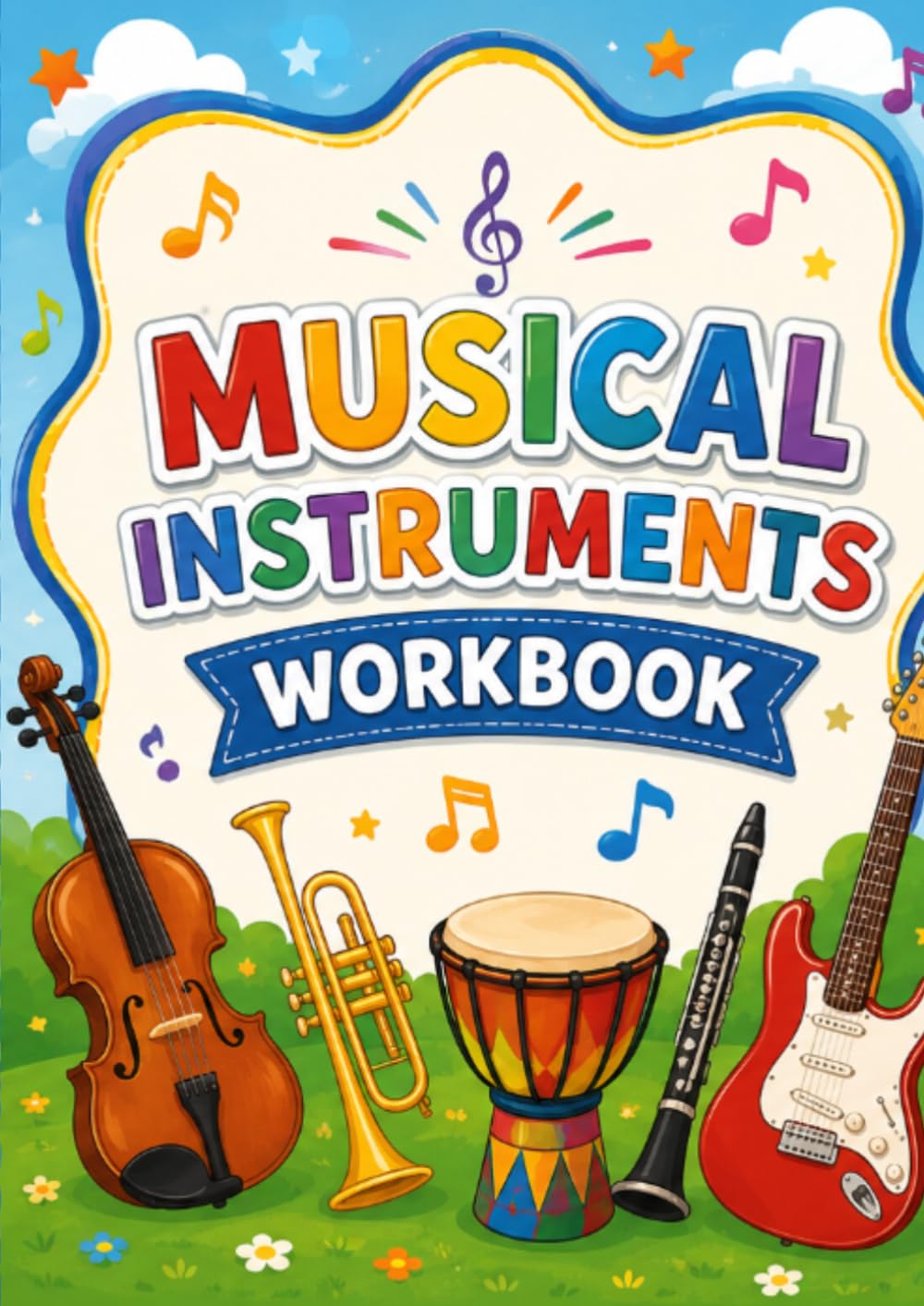 kids Musical Instruments Workbook