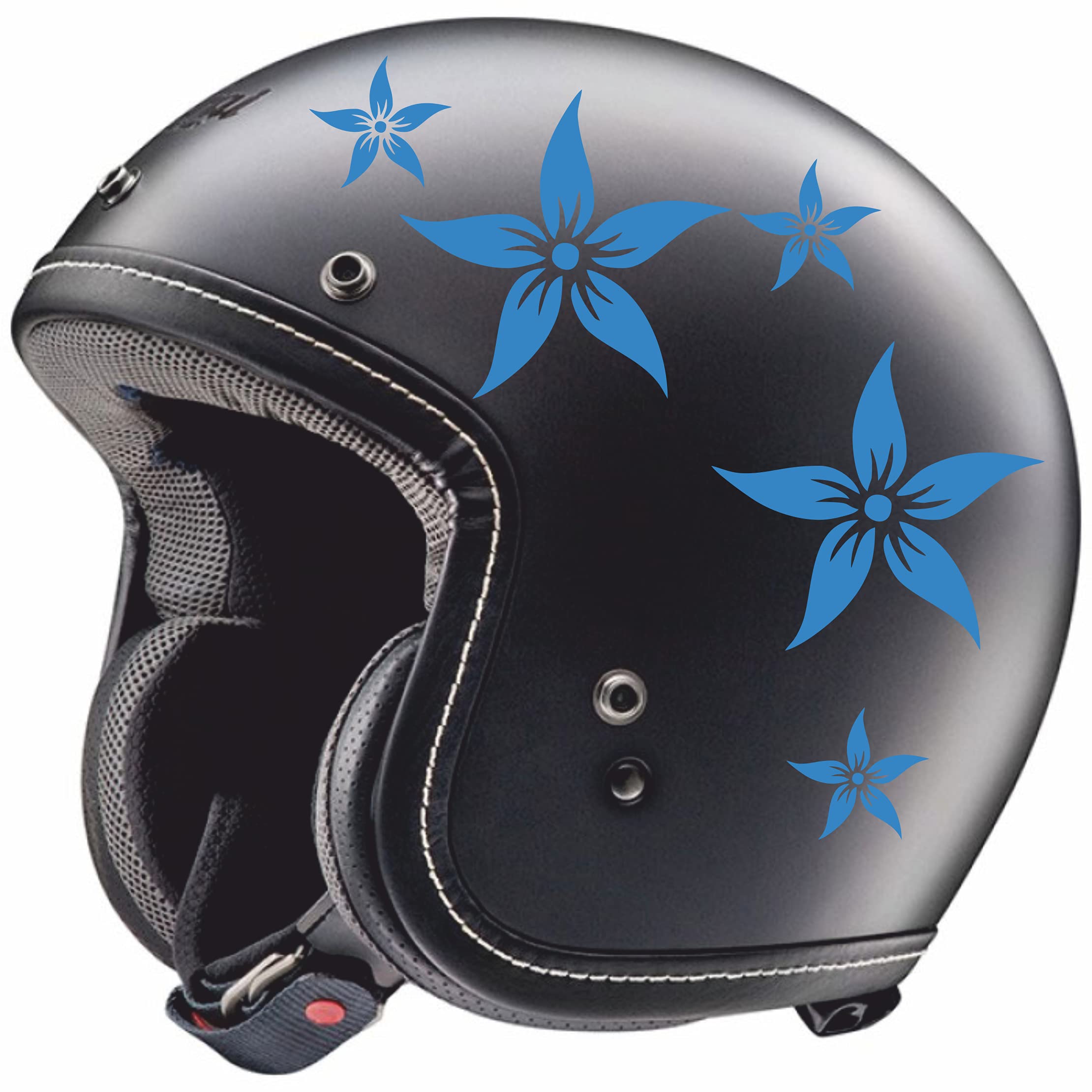 Motor helm sticker met engelen vleugel