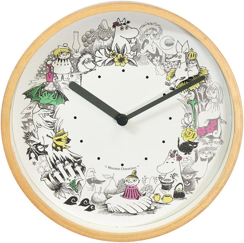 Moomintimepieces(ムーミンタイムピーシーズ) ムーミン ウォールクロック リースカラー MTP030018