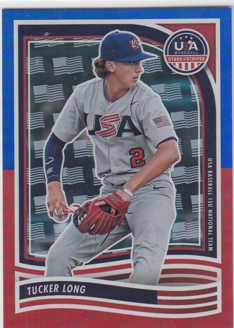 Baseball Trading Card 2024 Panini Stars and Stripes America #56 Tucker Long EX/NM 2/13