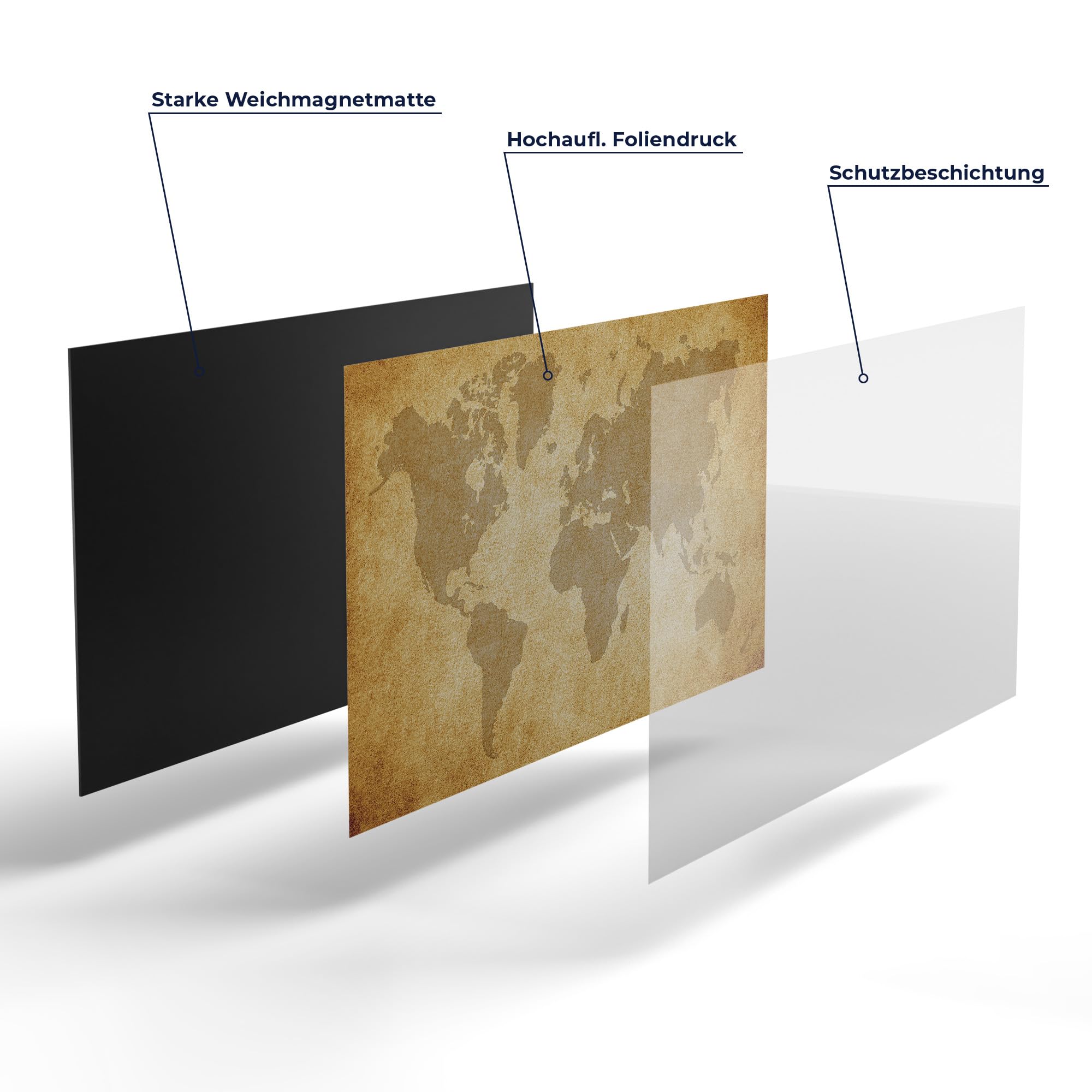 DEQORI Folia magnetyczna do ogrzewania 120 x 60 cm | motyw globalnej sztuki pergaminowej | dekoracyjna mata magnetyczna, ochrona grzejników | magnetyczna folia dekoracyjna, samoprzylepna, magnetyczna