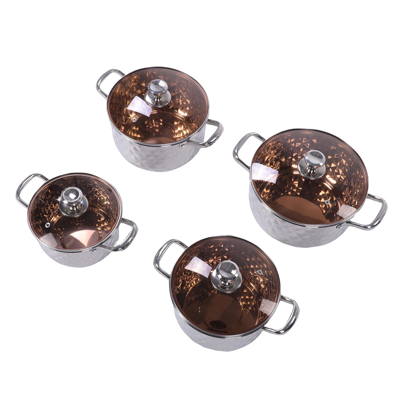 Set di Pentole Antiaderenti Pentola Multiuso con Rivestimento Antiaderente Set di Pentole per Zuppe per Pasti Abbondanti